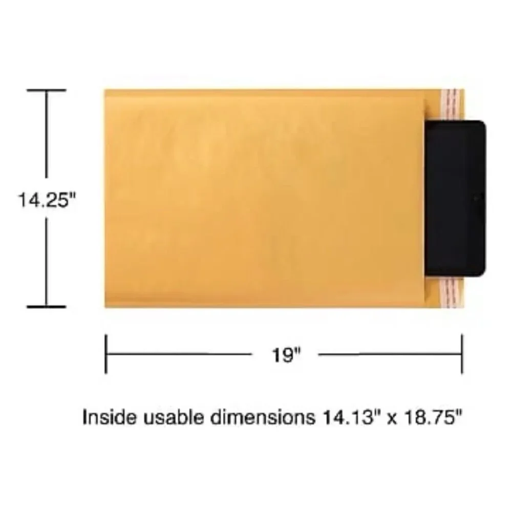 Kraft Bubble Mailers, #7 Envelopes Bags Self Seal 14 1/4